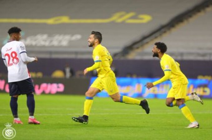 بيتروس في لقاء النصر والوحدة