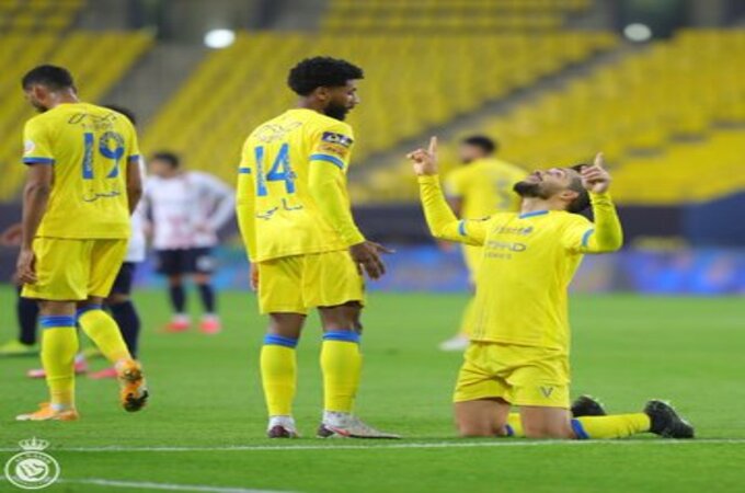 بيتروس يقود النصر للفوز على الوحدة بـ دوري محمد بن سلمان