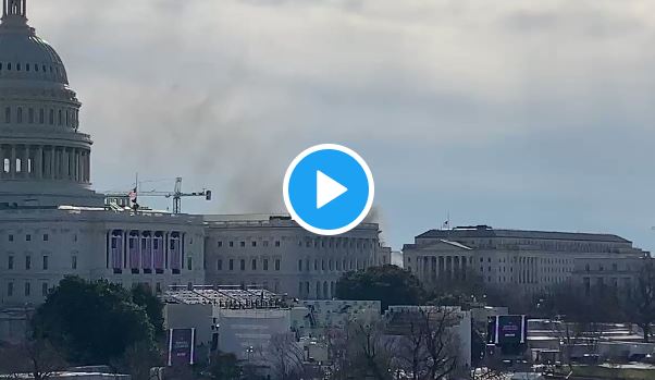فيديو.. تصاعد أدخنة قرب الكونغرس الأمريكي وإغلاق محيط الكابيتول