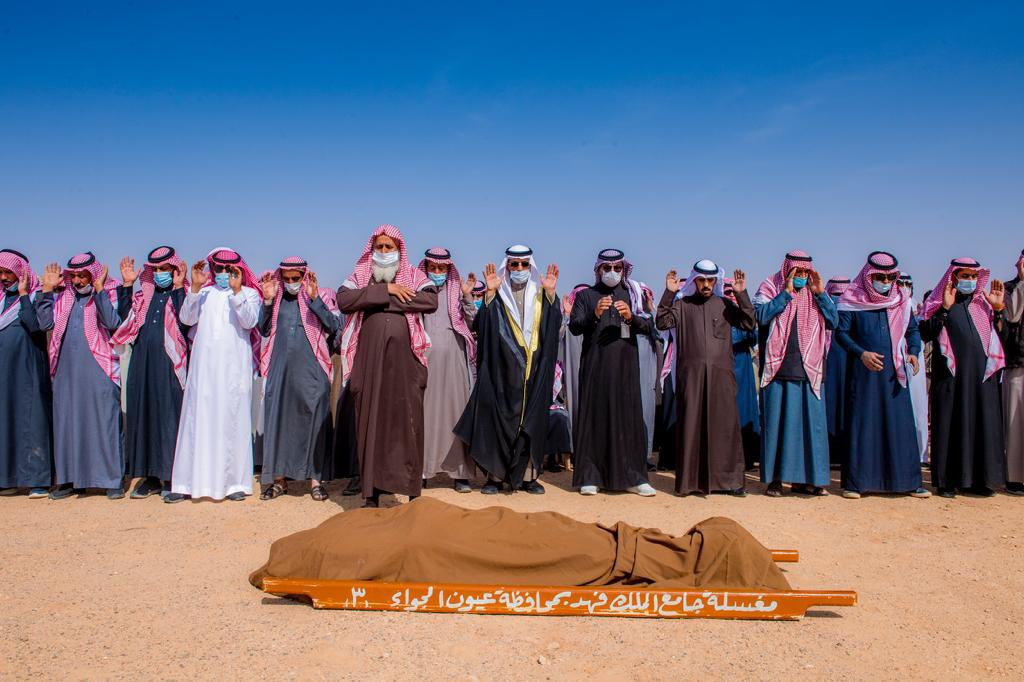 مشهد مهيب في تشييع الشهيد الرشيدي بالقصيم