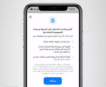 فيديو.. شروط جديدة لاستخدام واتساب وقبولها إجباري