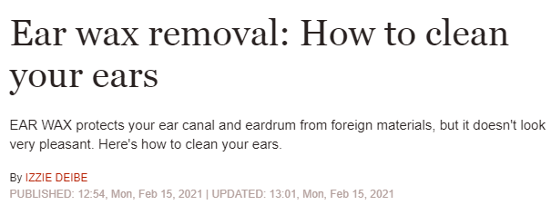 طريقة لتنظيف الأذن من الشمع فما هي؟