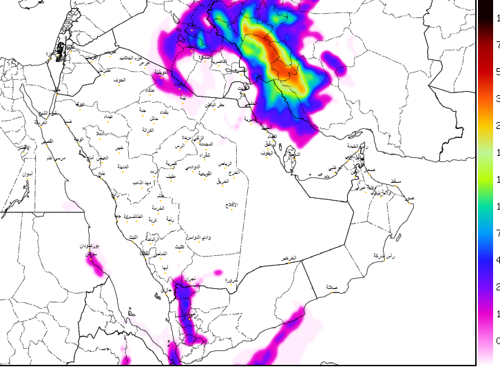 الحصيني يتوقع هطول أمطار مع حبات برد على عدة مناطق