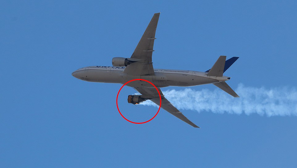 فيديو مخيف.. تساقط أجزاء من طائرة بوينغ 777 على الأرض