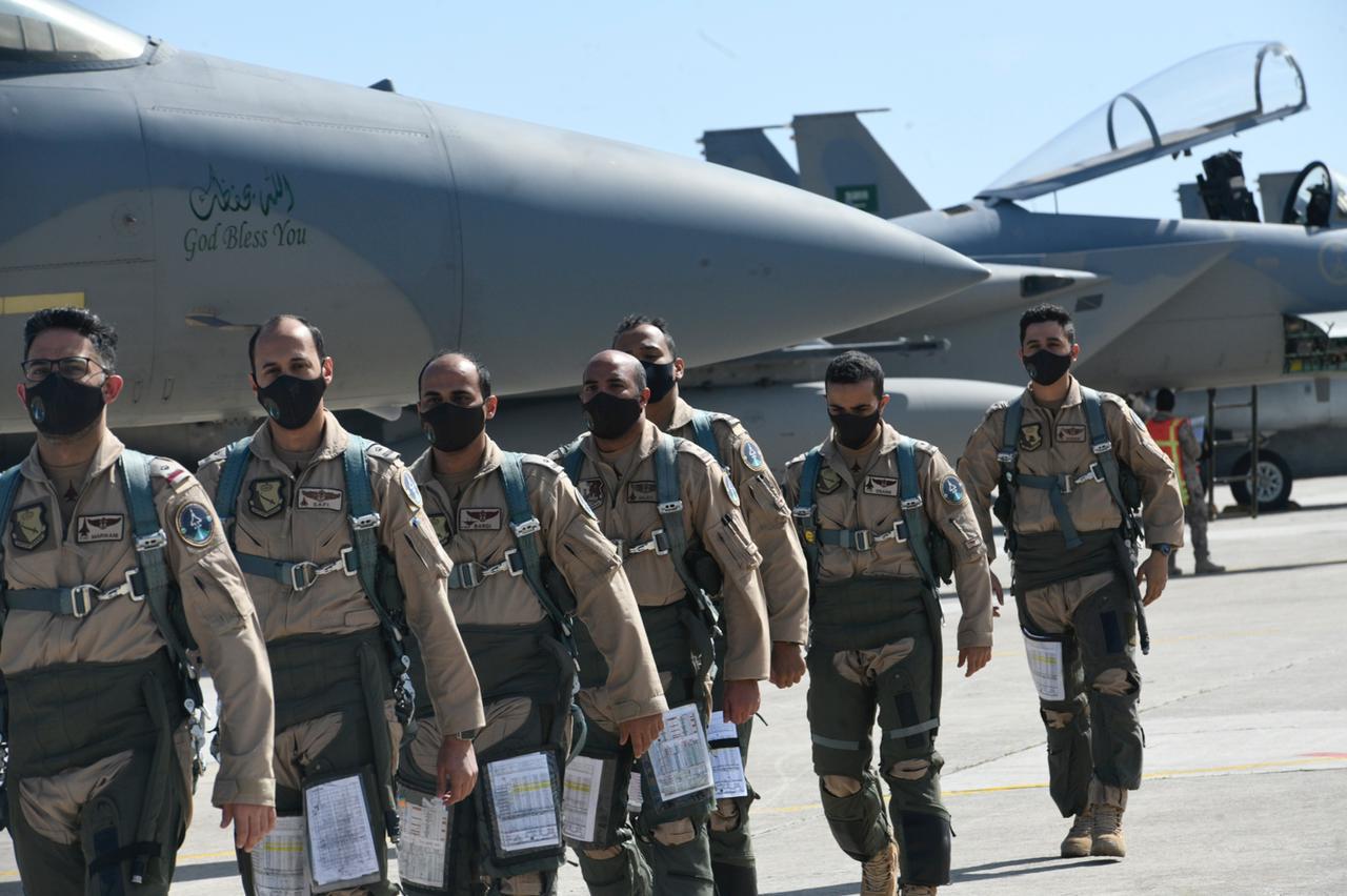 القوات الجوية السعودية تصل اليونان للمشاركة في مناورات عين الصقر 1