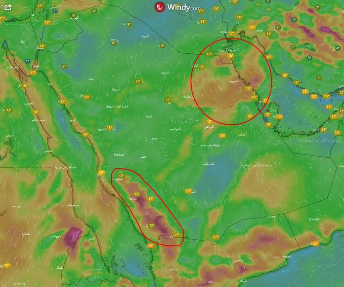 المسند: حالة استقرار جوي في معظم المناطق.. بياع الخبل عباته