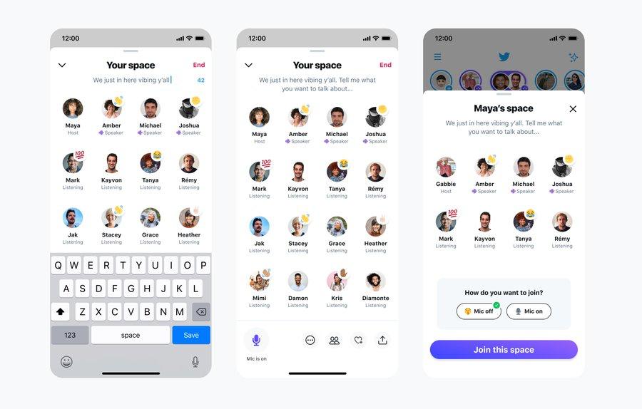 تويتر تدخل سباق التريند الجديد للدردشات الصوتية وتنافس التطبيقات الأخرى