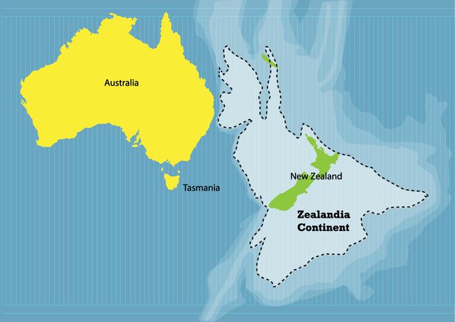 تفاصيل مذهلة لحدود القارة المفقودة زيلانديا