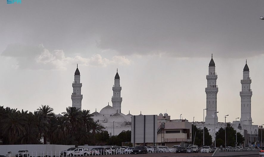 أمطار متفاوتة على المدينة المنورة اخبار عربية اخبار السعودية