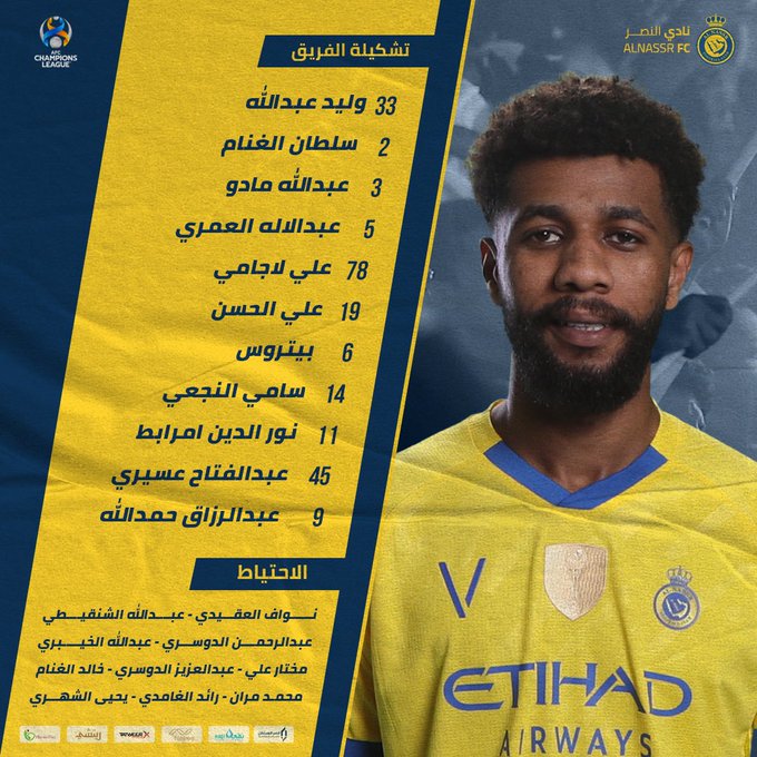 2021 تشكيلة النصر تشكيلة النصر