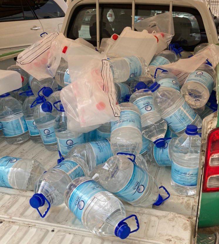 أمانة العاصمة المقدسة تصادر 249 جالونًا من مياه زمزم مجهولة المصدر