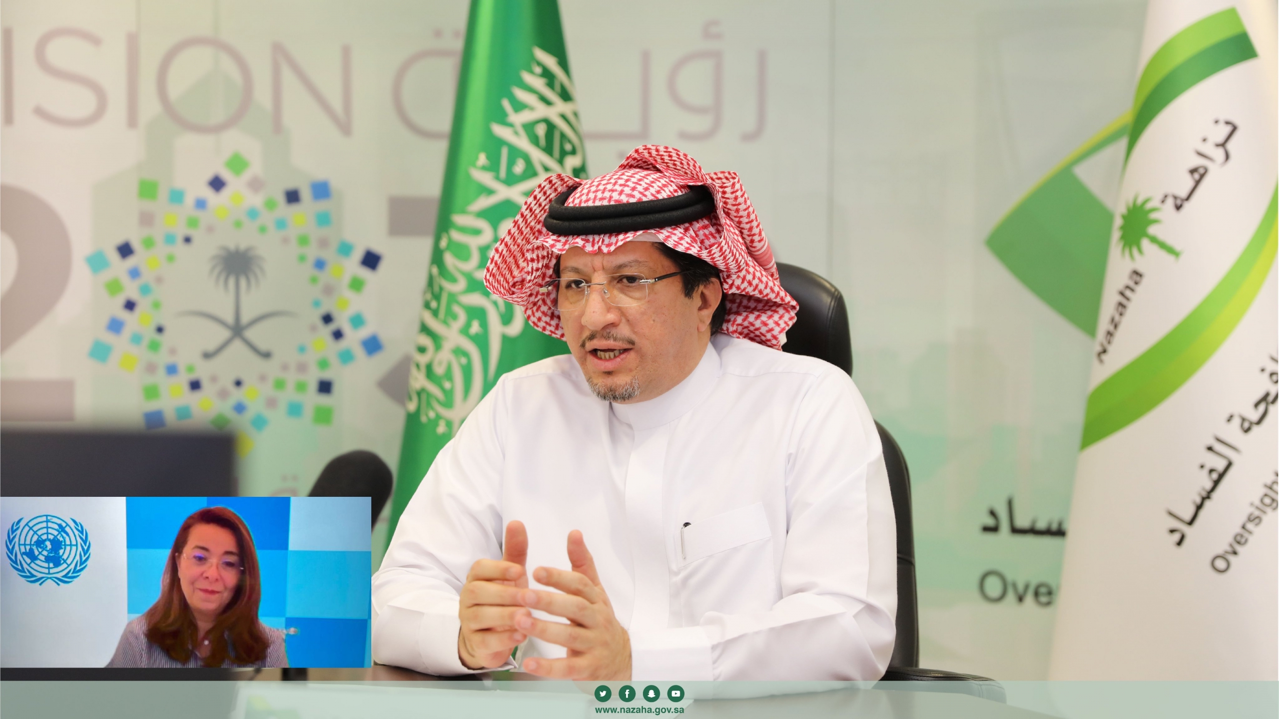 الكهموس يبحث مبادرة الرياض مع مكتب الأمم المتحدة المعني بالمخدرات والجريمة