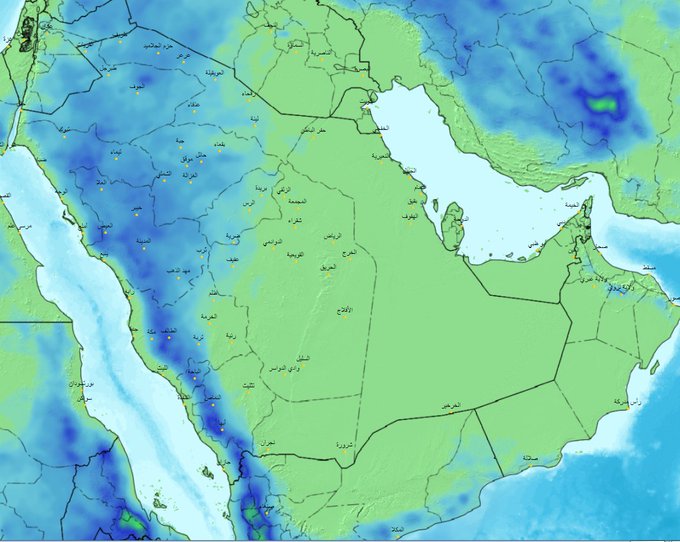 حالة ربيعية ممطرة تبدأ غدًا مصحوبة بزخات البرد