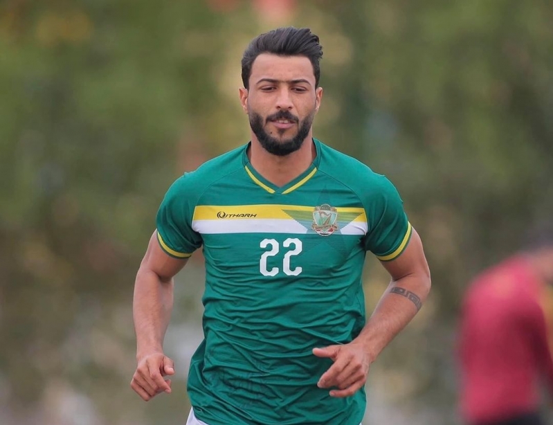 لاعب الشرطة العراقي حسام كاظم