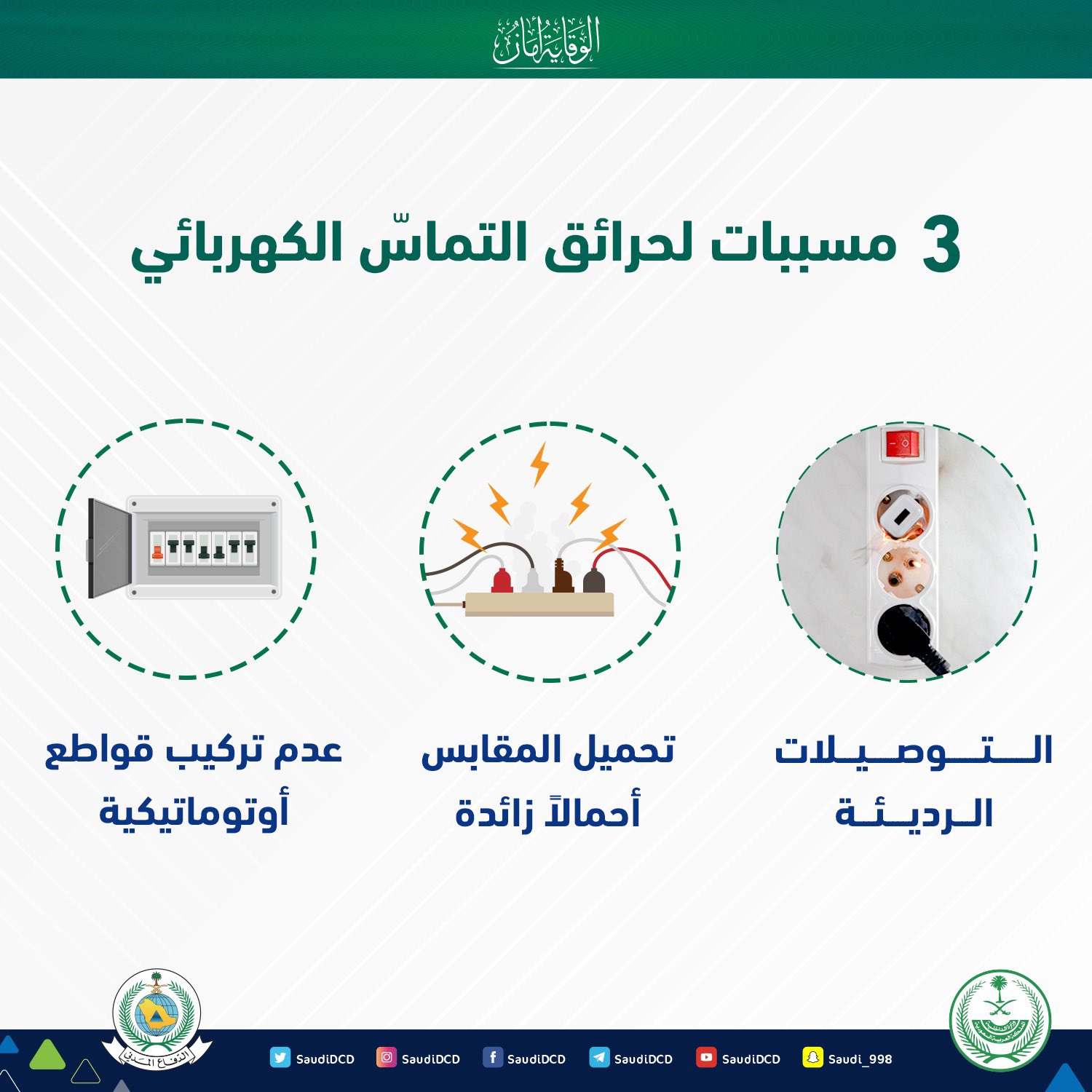 3 مسببات لحرائق التماس الكهربائي