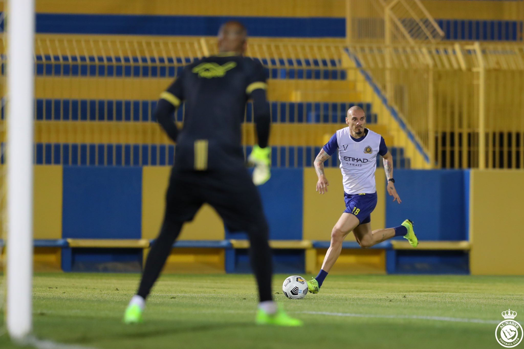 النصر يواصل استعداداته لمواجهة الفيصلي