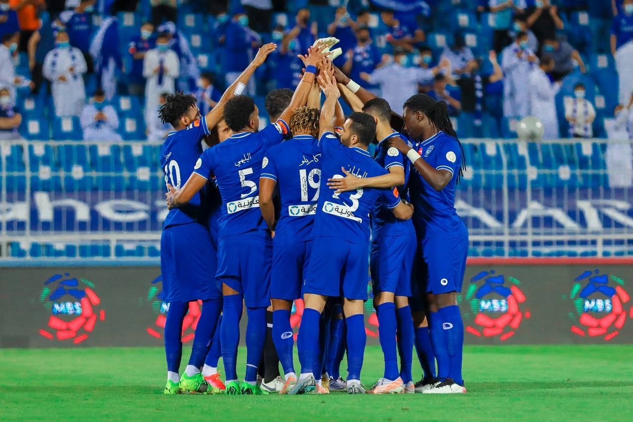 احتفالية وداعية لبعض لاعبي الهلال اليوم