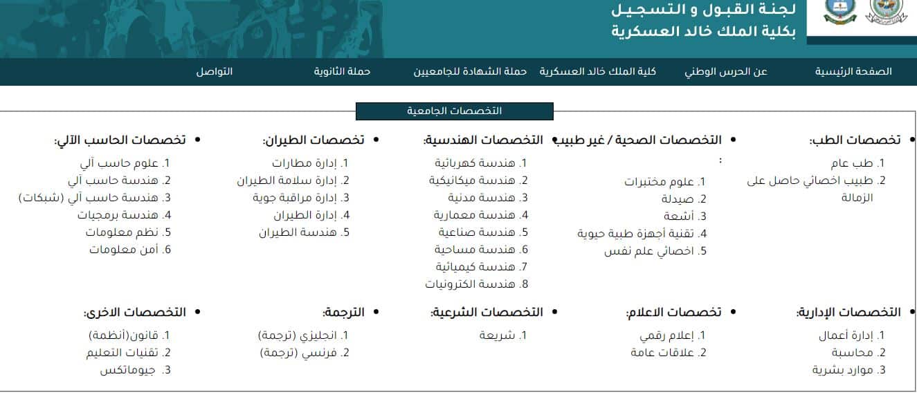 كلية الملك خالد العسكرية