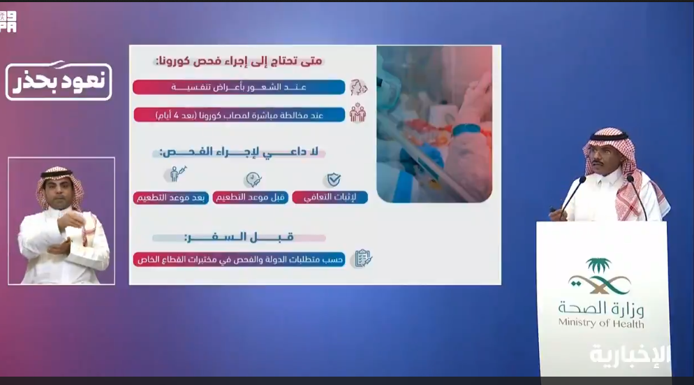 متحدث الصحة: شهادة فحص كورونا شرط أساسي لإتمام السفر