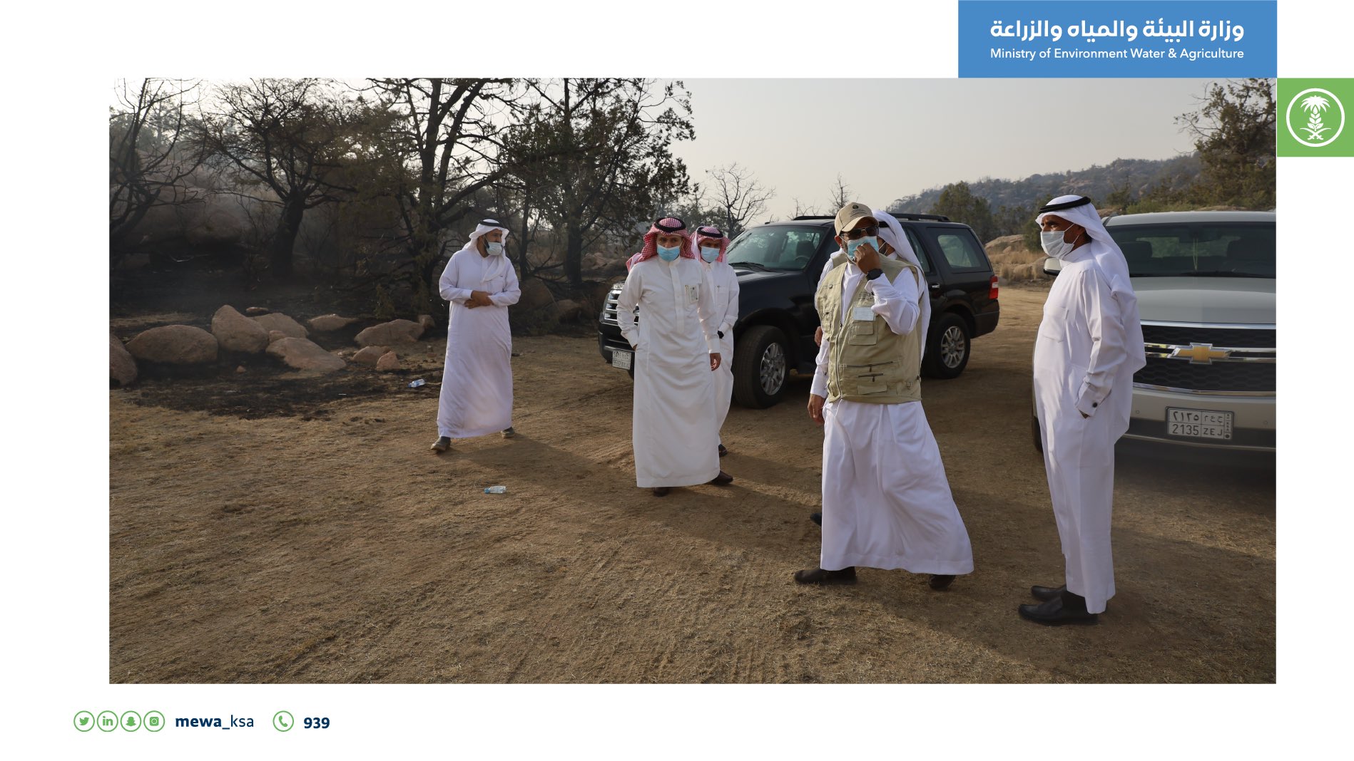 خطة سريعة لإعادة الغطاء النباتي في متنزهات عسير المتضررة بسبب الحرائق