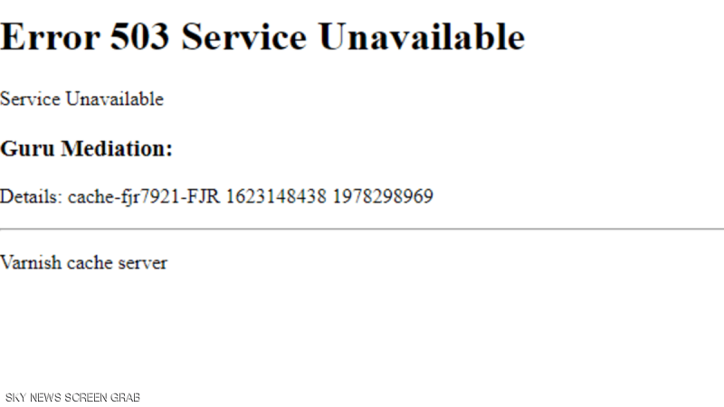 Error 503 تفاصيل 30 دقيقة أثارت مخاوف العالم  (2)
