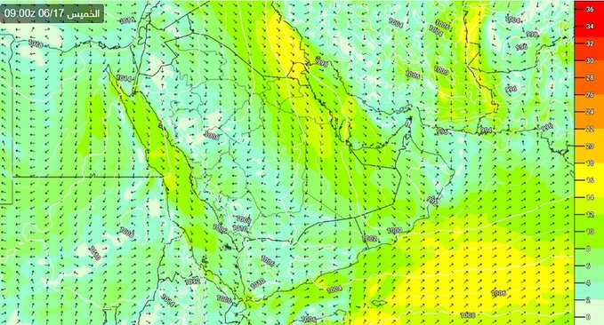 أجواء حارة ومرهقة واشتداد موجة الغبار يومي الخميس والجمعة