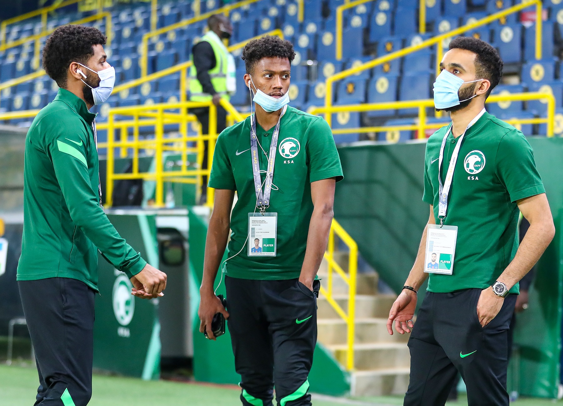 المنتخب السعودي يصل مرسول بارك