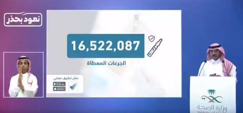 متحدث الصحة : جرعات لقاح كورونا تتجاوز 16.5 مليونًا