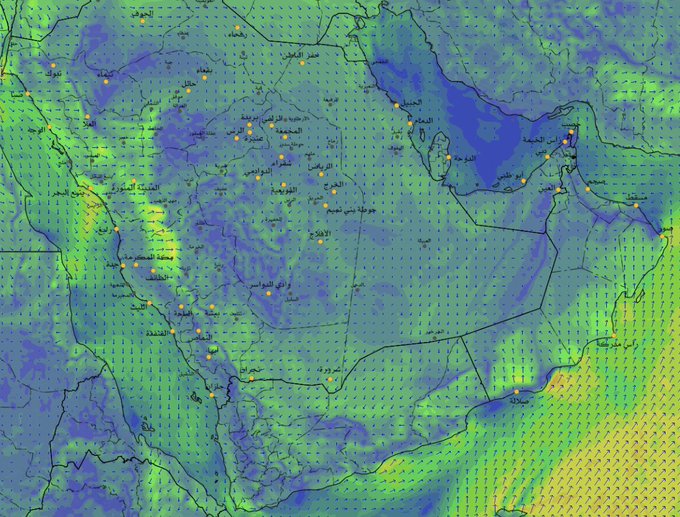 توقعات بتراجع الحرارة تدريجياً وأمطار على عدة مناطق