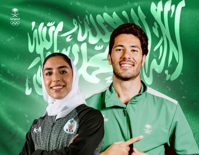اختيار حسين رضا وياسمين الدباغ لرفع العلم السعودي بـ حفل افتتاح الأولمبياد
