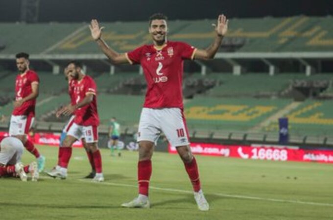 محمد شريف بـ مباراة مصر المقاصة ضد الأهلي