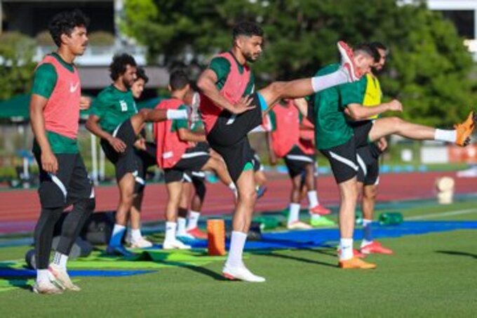 المنتخب السعودي - تدريبات الأخضر الأولمبي استعدادًا لـ كوت ديفوار