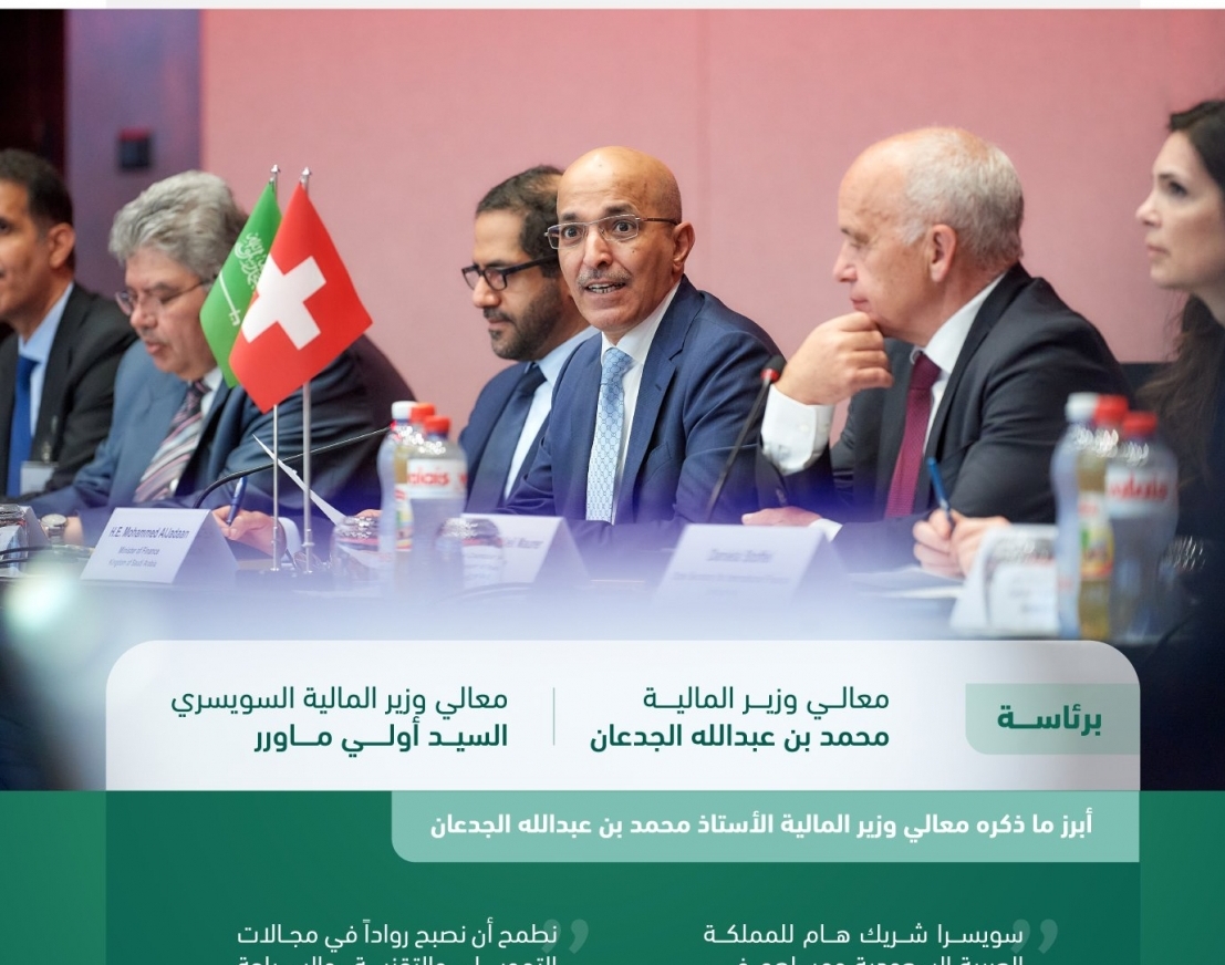 الجدعان يفتتح الحوار المالي السعودي السويسري ويبحث سبل تعزيز التعاون