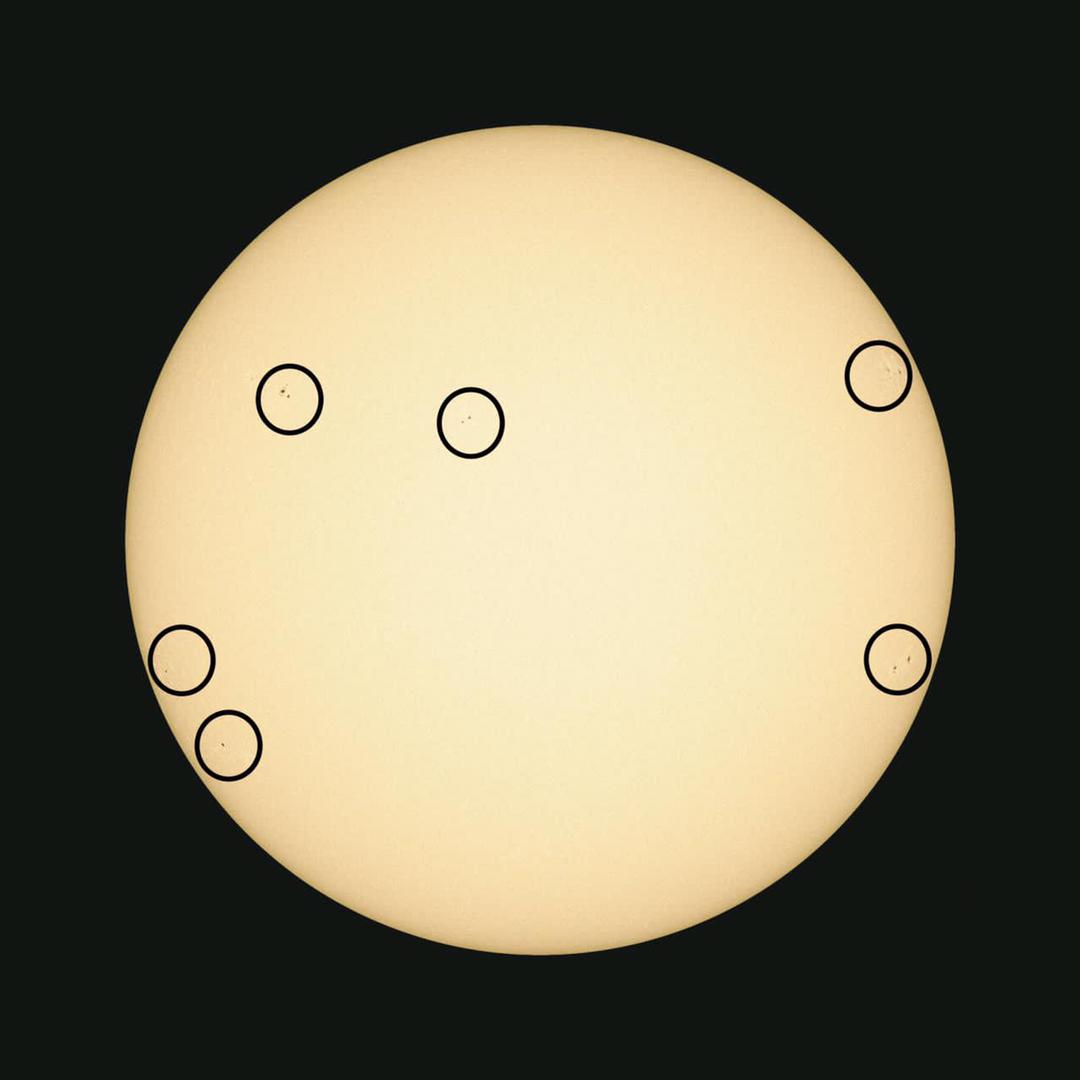 فلكية جدة: رصد 6 بقع على سطح الشمس للمرة الأولى منذ سنوات
