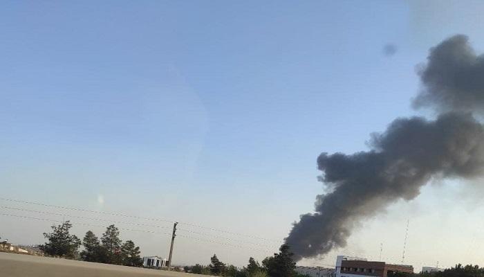 حريق ضخم في مصنع غربي طهران