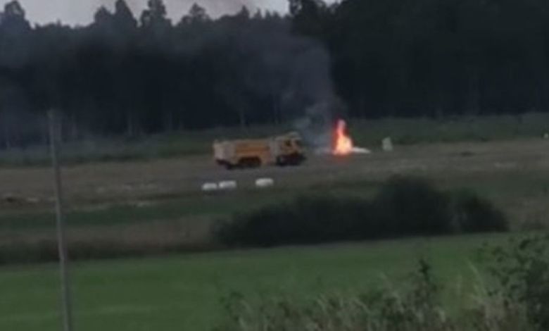 كارثة جوية في السويد بعد تحطم طائرة تحمل 8 أشخاص 