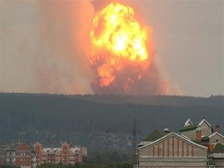 لحظة انفجار بمستودع ذخيرة في كازاخستان وإصابة 60 شخصًا