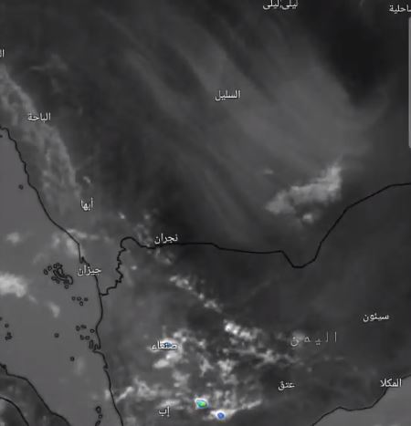 موجة غبار كثيفة تداهم أقصى جنوب منطقة الرياض