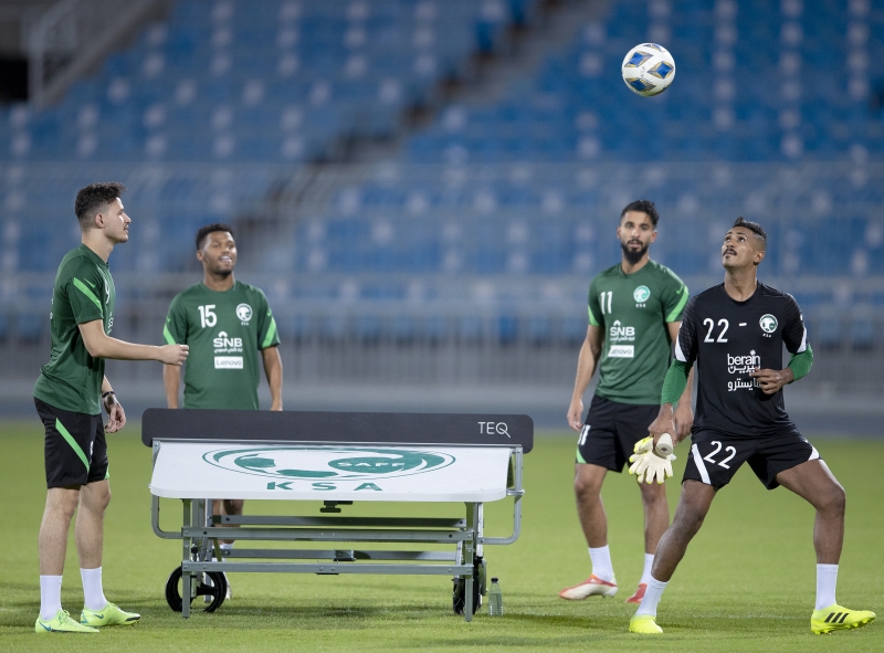 تدريبات المنتخب السعودي