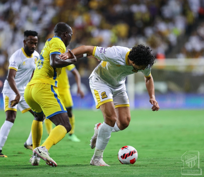 أحمد حجازي في مباراة النصر والاتحاد