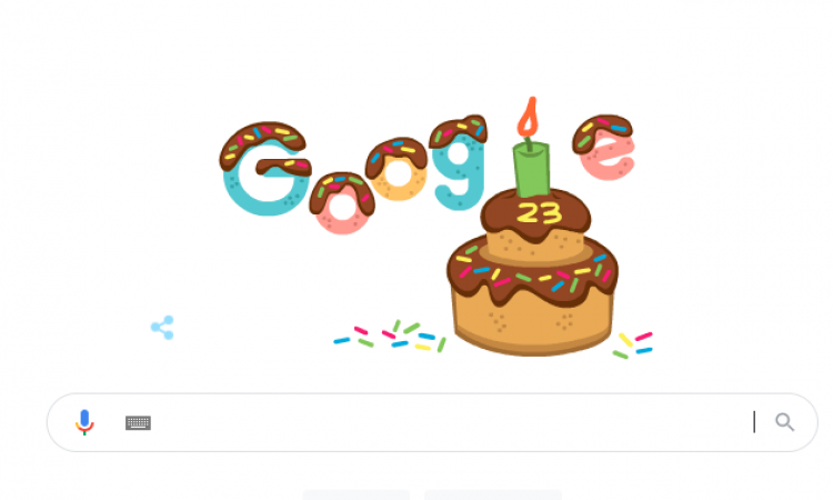 جوجل google يحتفل بذكرى تأسيسه الـ23 بهذه الطريقة