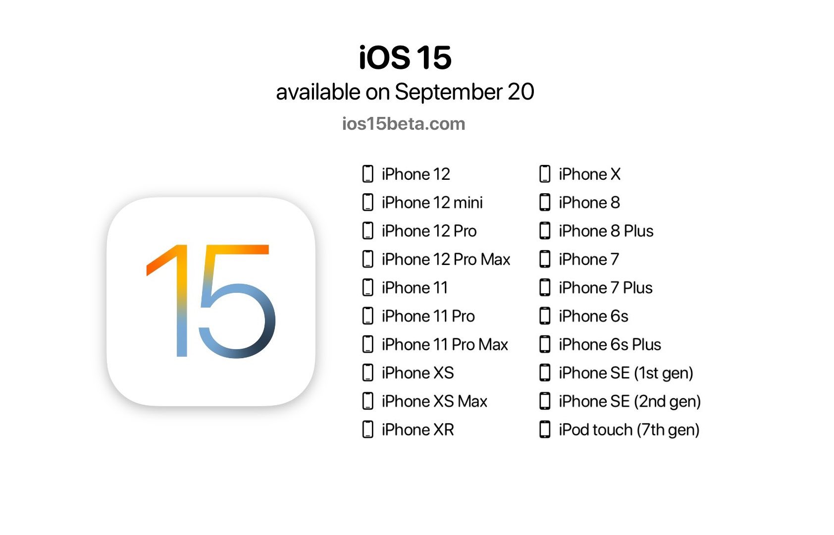 إطلاق نظام الآيفون الجديد iOS15