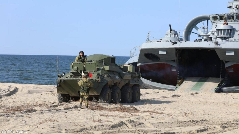 مناورة غزو الشواطئ من روسيا تثير قلق أوروبا