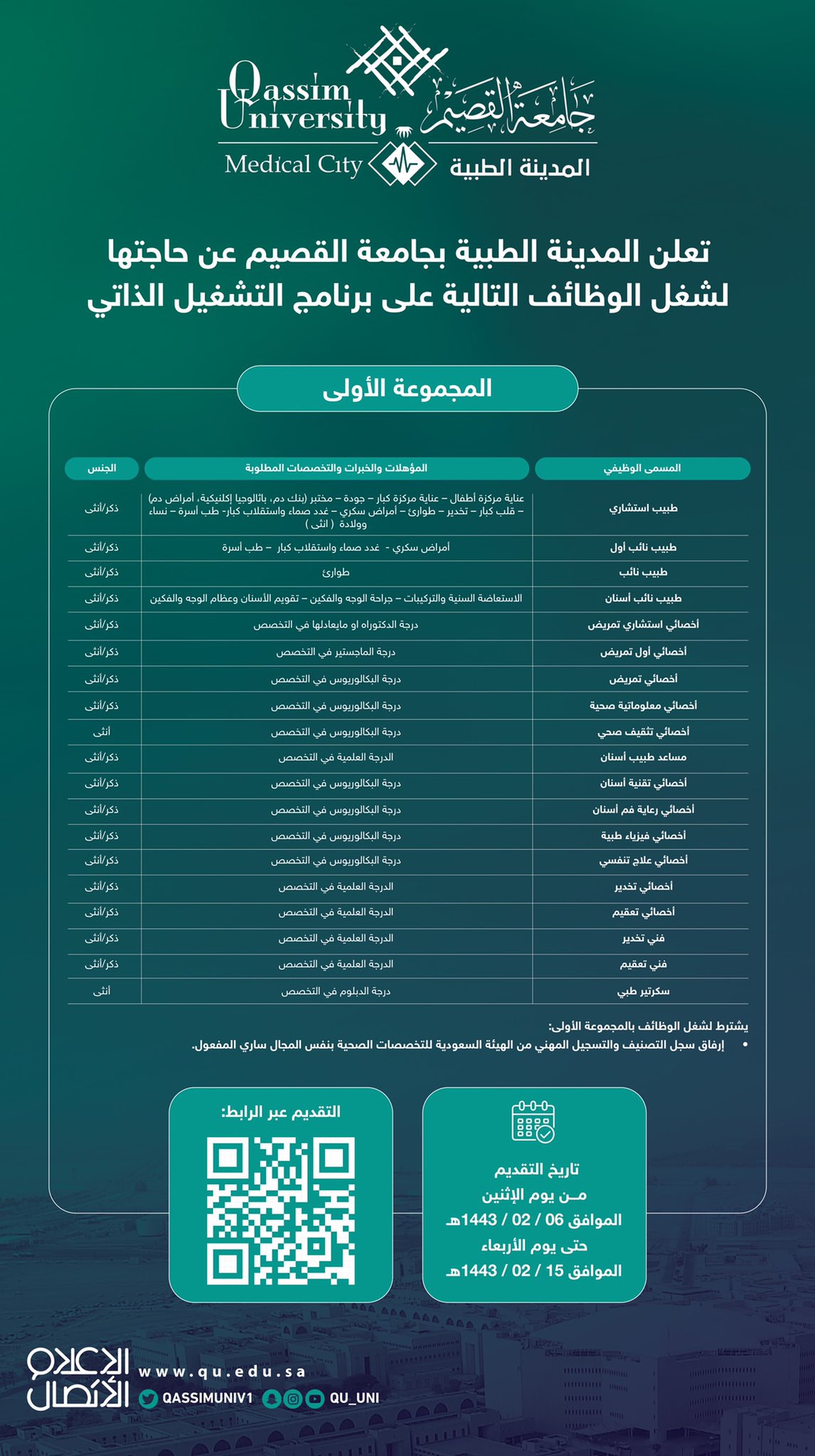 المدينة الطبية بجامعة القصيم