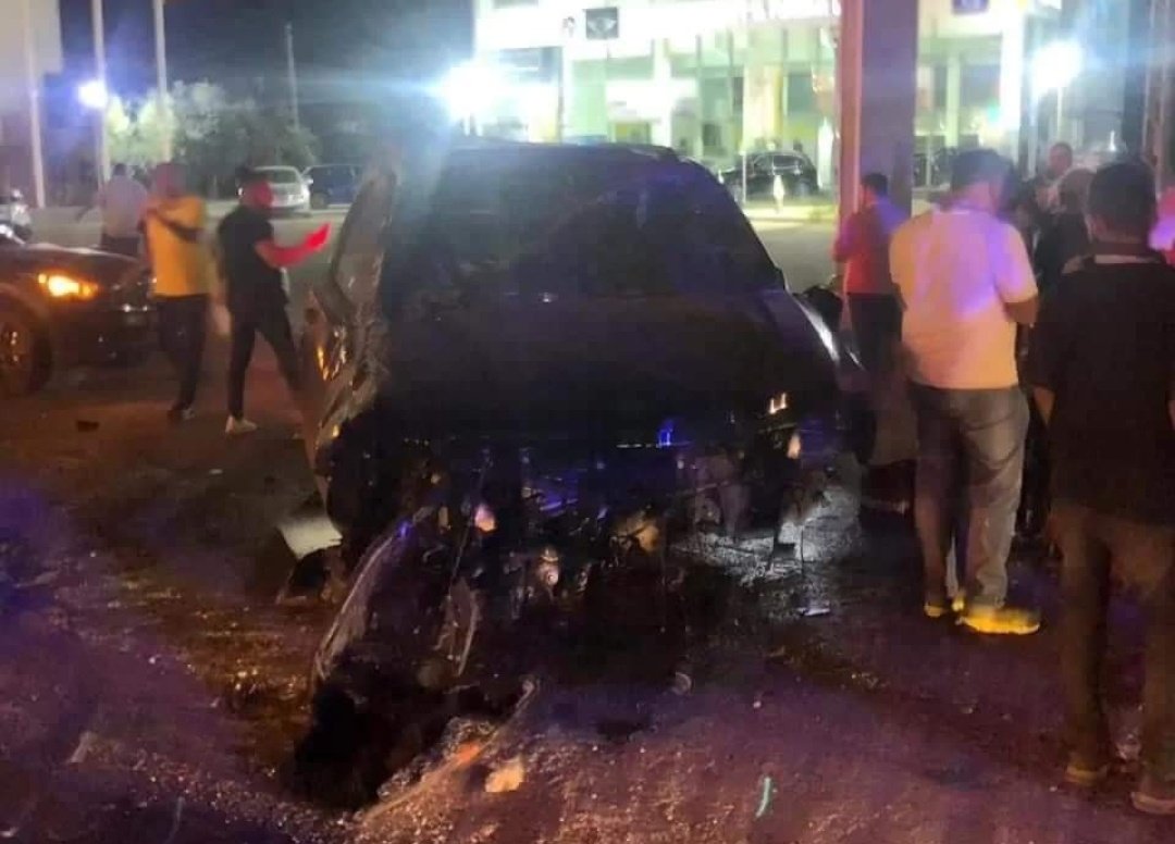 لقطات توثق تهشم سيارة وائل كفوري بعد حادث مروع