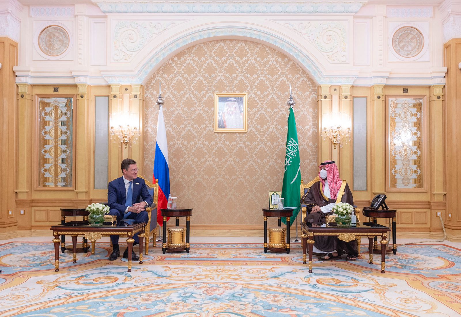 محمد بن سلمان يبحث التعاون في الطاقة النظيفة مع نائب رئيس الوزراء الروسي
