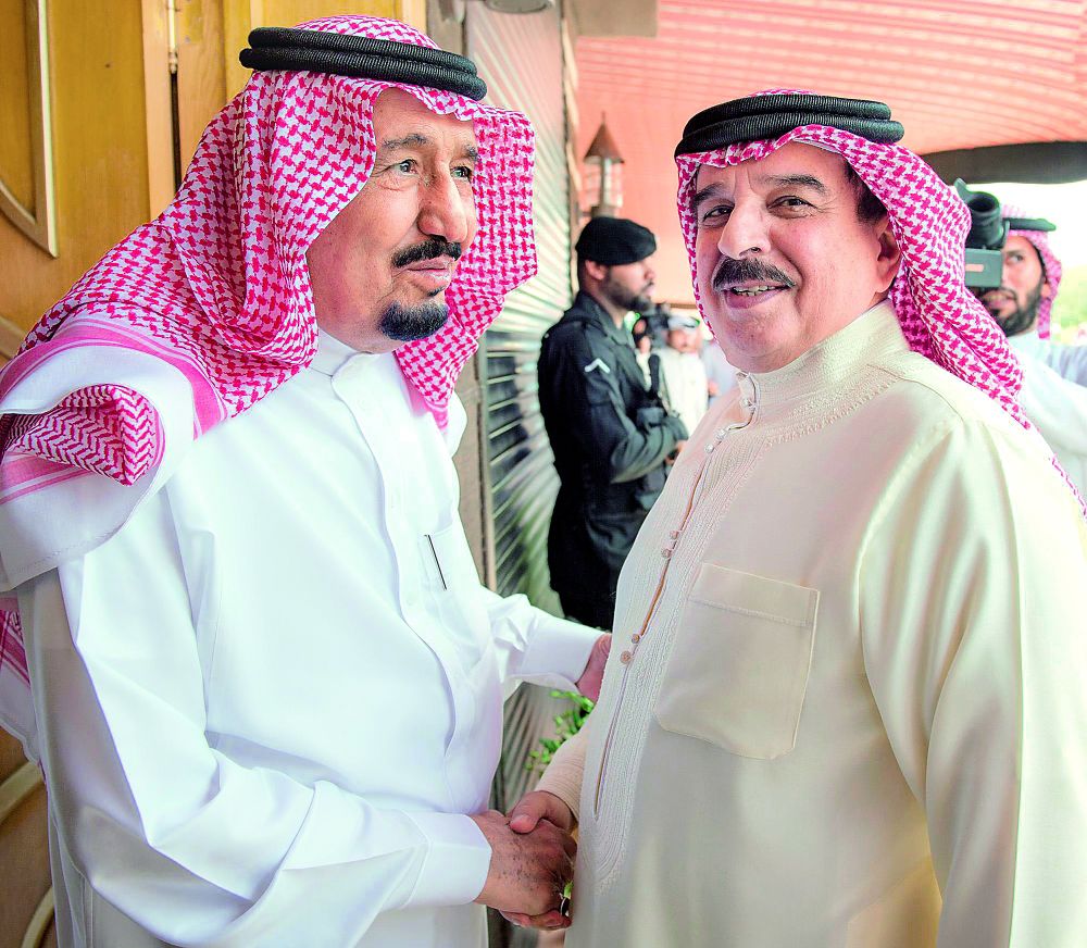 القيادة البحرينية تهنئ الملك سلمان بذكرى توليه مقاليد الحكم