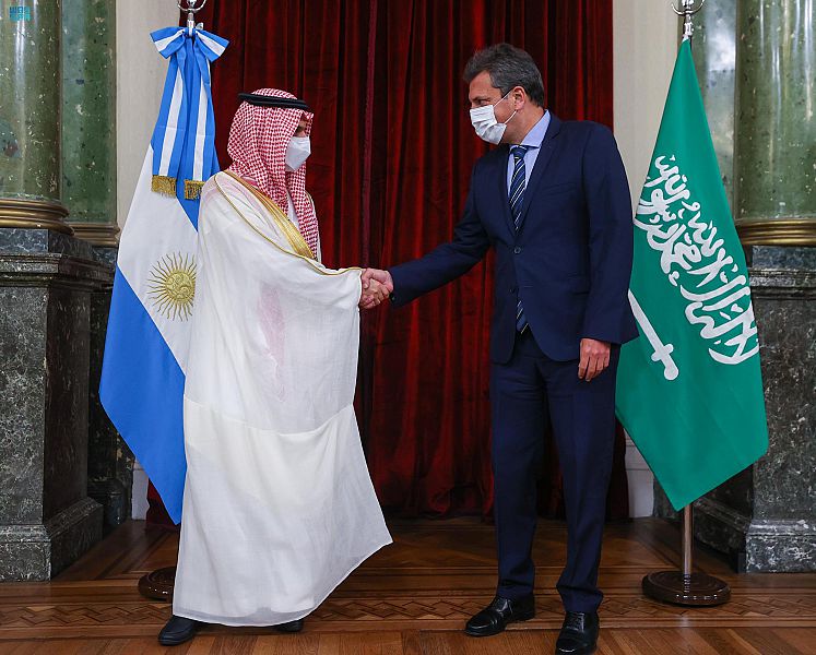 وزير الخارجية يستعرض العلاقات الثنائية مع رئيس النواب الأرجنتيني