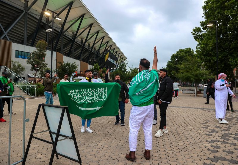 مباراة السعودية وأستراليا - جماهير الكرة السعودية