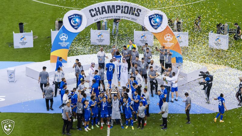 تتويج الهلال بآسيا 2021